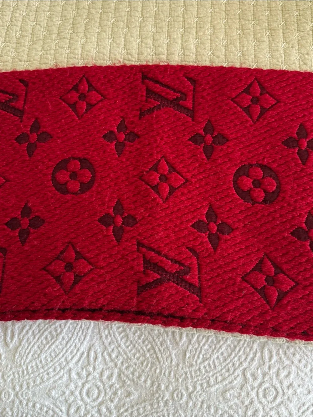 Louis Vuitton Rubis Logomania Scarf